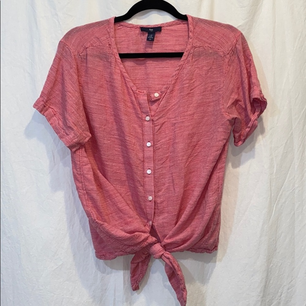 GAP Tie Front Top